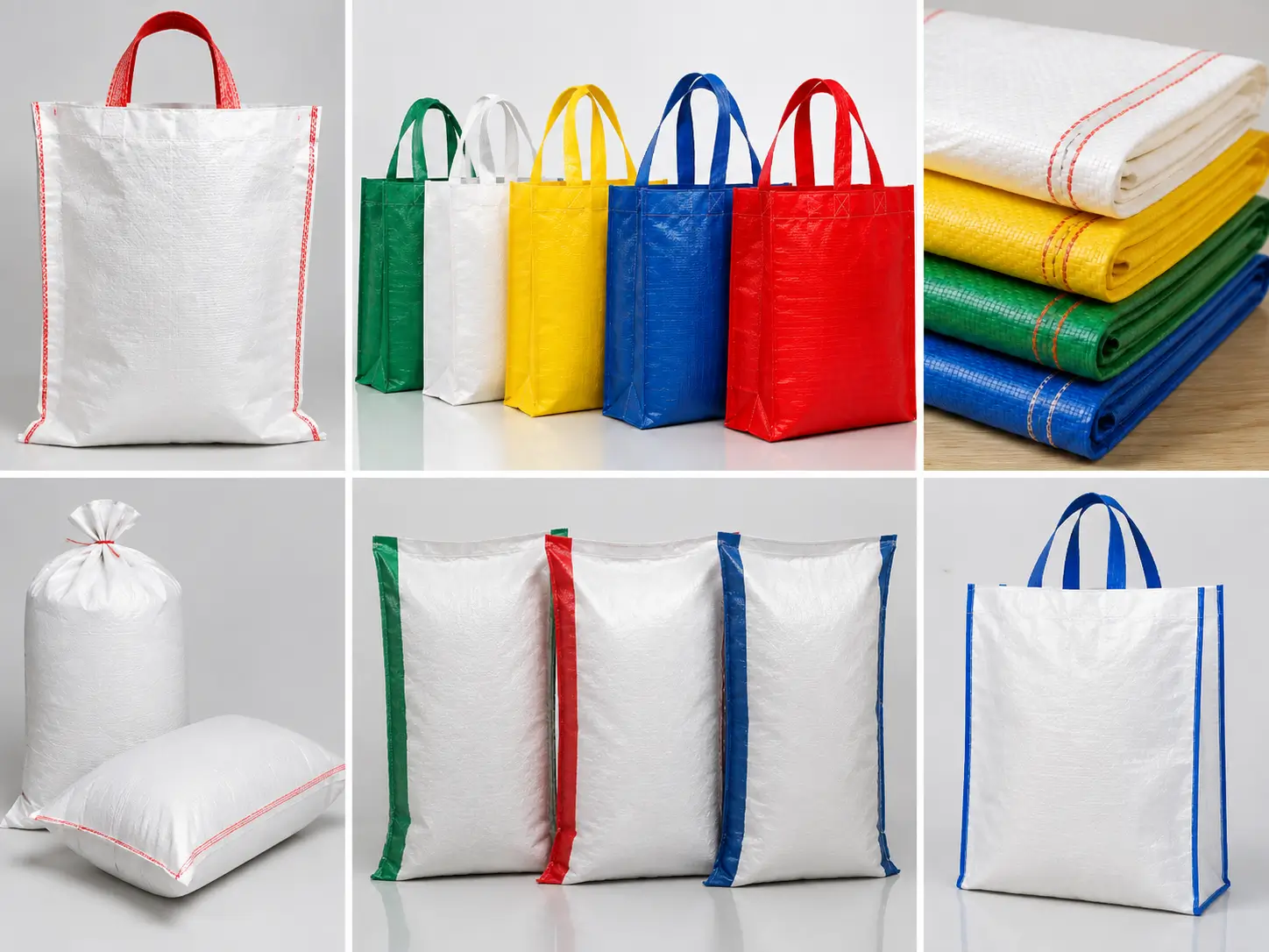 Polypropylene raffia woven bag applications